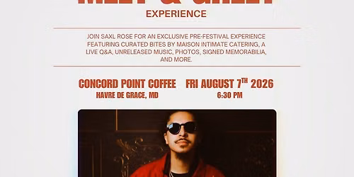 Saxl Rose Meet & Greet Experience