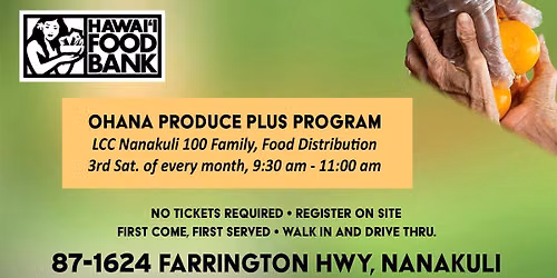 Hawaii Foodbank - Leeward Community Church Nanakuli