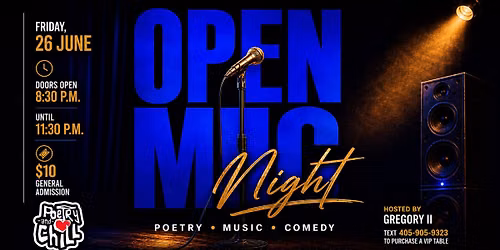 PoetryAndChill Open Mic Night