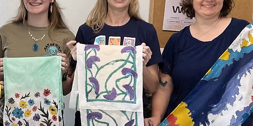 Silk Painting to Create 2 Scarves