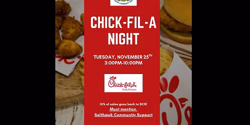 Chick-Fil-A Night for Salthawk Community Support
