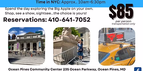 New York Bus Trip in the Spring