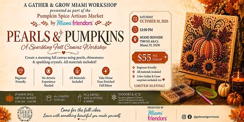 Pearls & Pumpkins: A Sparkling Fall Canvas Worshop