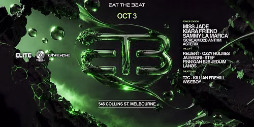 Eat The Beat Saturdays | Oct 3
