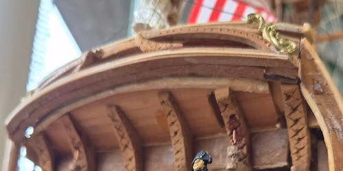 Model Ship Display - HMS Serapis & Bonhomme Richard