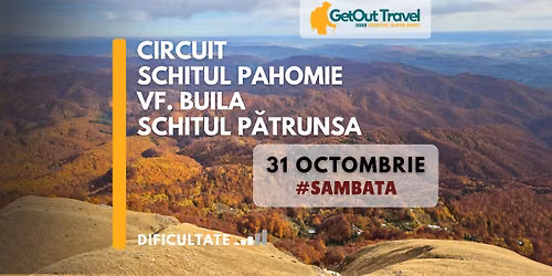 Mun\u021bii C\u0103p\u0103\u021b\u00e2nii - Circuit V\u00e2rful \u0219i Curm\u0103tura Builei de la Schitul Pahomie - Traseu Mediu