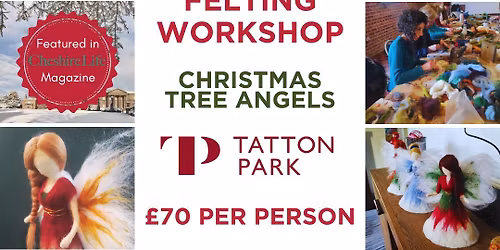 Festive Needle Felting Workshop: Christmas Tree Angels
