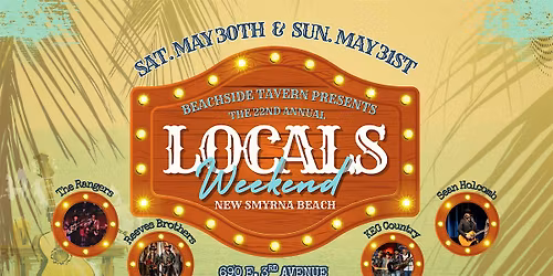LOCALS WEEKEND AT BEACHSIDE TAVERN!