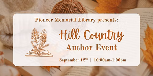 Hill Country Author Event