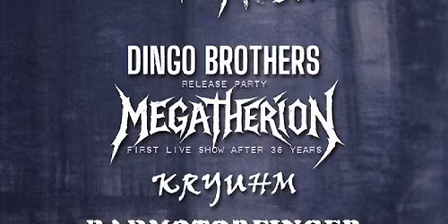 Autumnal Thrill Festival 2nd edition (Dingo Brothers, Megatherion, Kryuhm, Badmotorfinger and more)