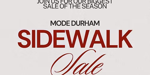 MODE Durham Sidewalk Sale
