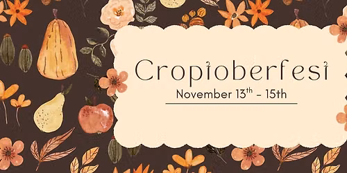 Croptoberfest 2026 - SAVE THE DATE & Get on the waitlist