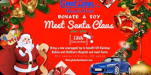 A Saturday with Santa at Great Lakes Honda West!