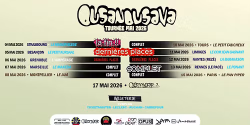 COMPLET - OUSANOUSAVA - 7 MAI 2026 - MARSEILLE