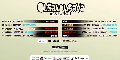 COMPLET - OUSANOUSAVA - 7 MAI 2026 - MARSEILLE