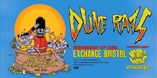 Dune Rats plus Mondo Wave and Unfinished Face at Exchange, Bristol
