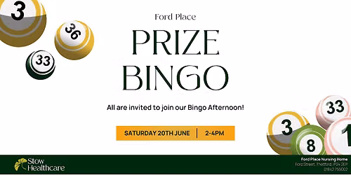 Ford Place - Prize Bingo
