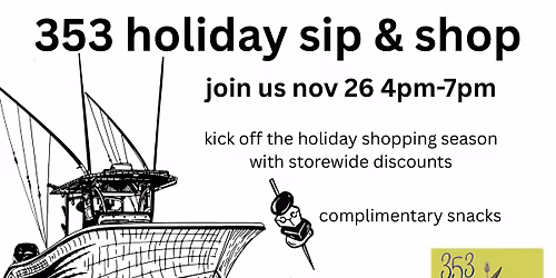 1st Annual Sip & Shop 