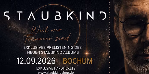 STAUBKIND - PRELISTRENING KONZERT ZUM NEUEM ALBUM