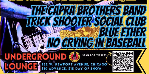 The Capra Brothers Band\/Trick Shooter Social Club\/Blue Ether\/No Crying In Baseball
