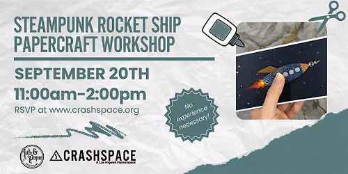 Steampunk Rocket Ship Papercraft Workshop