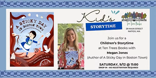 A Sticky Day in Boston Town - Storytime with Author Megan Jones