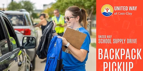 United Way School Supply Drive Backpack Pickup Events 