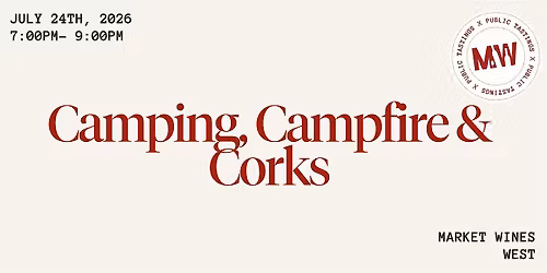 Camping, Campfire & Corks