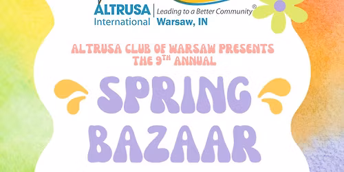Altrusa Spring Bazaar!  Saturday, March 7th, 2026