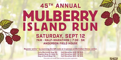 45th Mulberry Island Half Marathon and 5K