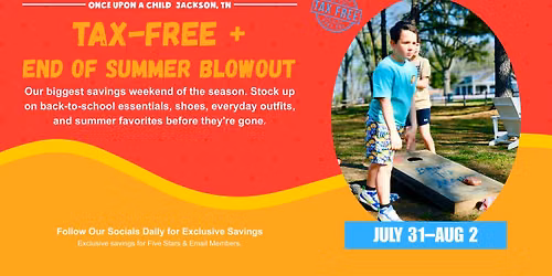 Tax-Free Weekend + Summer Blowout \ud83c\udf4e\ud83c\udf89 July