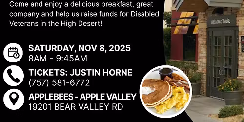 Pancake Breakfast Fundraiser @ Applebee's