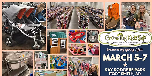 Growing Kids Sale Spring 2026 Consignment Pop-up Event - Fort Smith, Arkansas