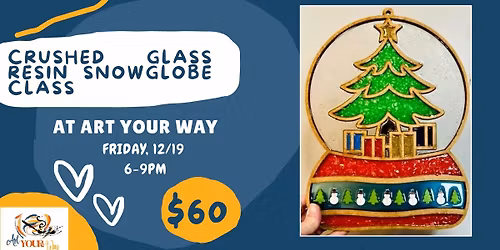 Crushed Glass Resin Snowglobe Class