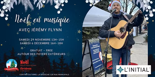 No\u00ebl en musique - Live Christmas music with Jeremy Flynn - FREE