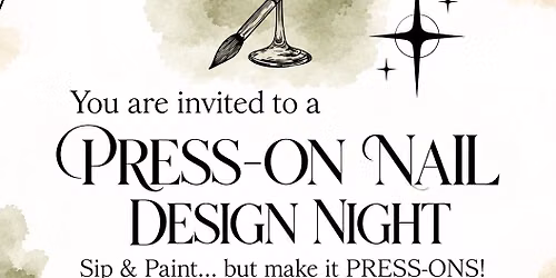 Girls' Night Out: Sip & Paint Press On Nails