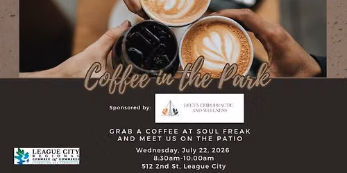 Coffee in the Park presented by Delta Chiro & Wellness