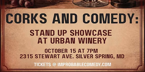 Silver Spring Comedy Night: Corks & Comedy