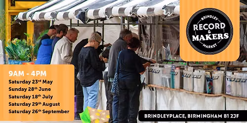 Brindleyplace Vinyl Record Fair - July 18th - 9am - 4pm