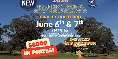 2026 Gunnedah Men\u2019s Open Golf Classic