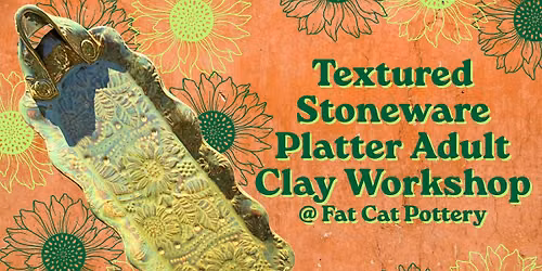Textured Stoneware Platter | Adult Clay Workshop