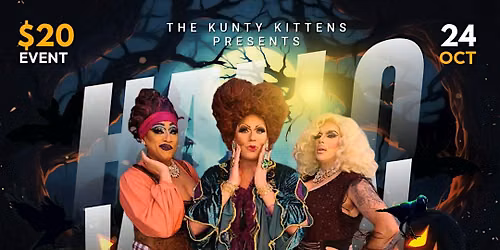 A Spooktacular Drag Bingo With The Kunty Kittens on Saturday, October 24th