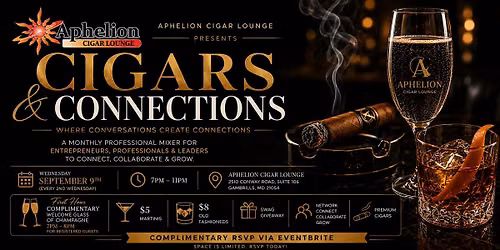 Cigars & Connections | Professional Networking Mixer