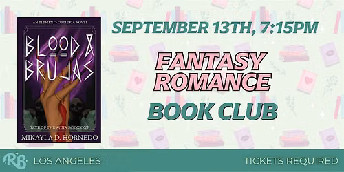 Fantasy Romance LA Book Club - September 2026