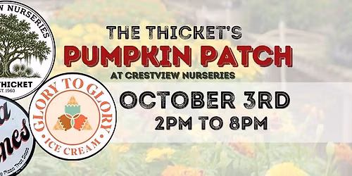 The Thickets Pumpkin Patch 10\/3 Pumpkin & Paint Weekend