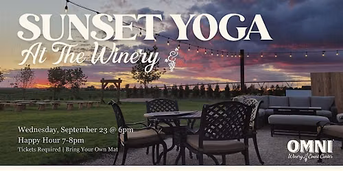 FREE Sunset Yoga at OMNI Winery & Event Center