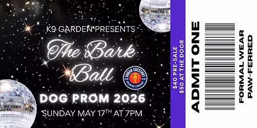 The Bark Ball at K9 Garden