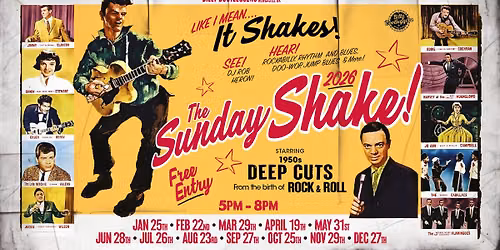 THE SUNDAY SHAKE - A Monthly Party with DJ Rob Heron