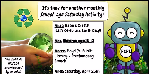 School-age Saturday Activity: Nature Crafts!