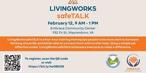 safeTALK: Suicide Alertness for Everyone